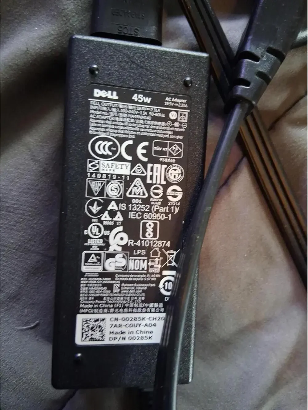 DELL HA45NM140 19.5V 2.31A 45W Genuine Original AC Power Adapter Charger U1